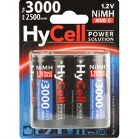 ANSMANN Aku baterije HyCell D; NiMH, Mono, 1,25V, 3000mAh, 2 kom
