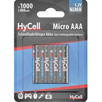 ANSMANN Aku baterije HyCell AAA; NiMH, Micro AAA, 1,25V, 1000mAh, 4 kom