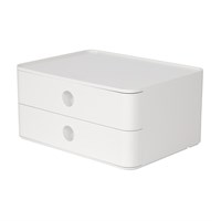 HAN ALLISON kutija s 2 ladice  bijela