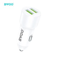 BWOO Auto punjač 2 x USB-A QC, 12W