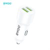 BWOO Auto punjač 2 x USB-A QC, 12W