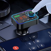 BWOO Auto punjač USB-A i USB-C i radio FM odašiljač