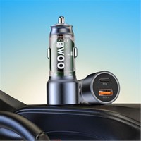BWOO Auto punjač USB-A QC + USB-C PD, 43W