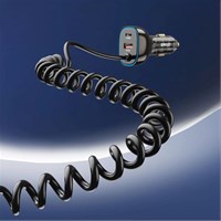 BWOO Auto punjač USB-C PD i USB-A QC + USB-C PD s kabelom, 30W