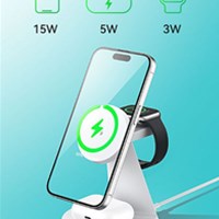 BWOO Bežična stanica za punjenje 3 u 1 za Apple uređaje 15 W