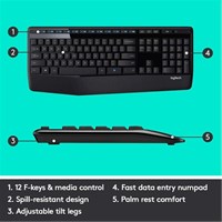 LOGITECH Bežična tipkov. s mišem MK345