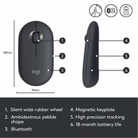 LOGITECH Bežični miš M350s Pebble