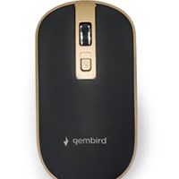 GEMBIRD Bežični MUSW-4B-06 optički miš MUSW-4B-06-BG, crno-zlatni