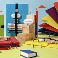 FABRIANO Bilježnica na točkice sa setom za pisanje