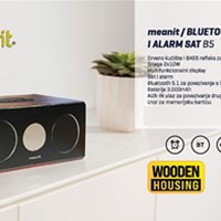 MEANIT Bluetooth zvučnik i alarm sat B5