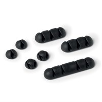 DURABLE CAVOLINE® CLIP M držač kablova 7 komada; antracit