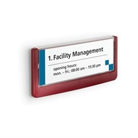 DURABLE CLICK SIGN natpisne ploče 149x52,5 mm, crveni