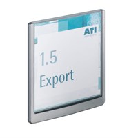 DURABLE CLICK SIGN natpisne ploče 149x148 mm, srebrni