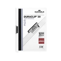 DURABLE DURACLIP® fascikl sa stiskačem bijeli