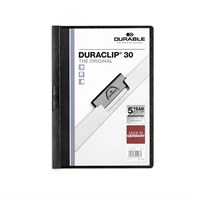 DURABLE DURACLIP® fascikl sa stiskačem crni