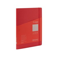 FABRIANO ECOQUA PLUS bilježnice sa skrivenom spiralom A4 crte, crvena