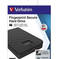 VERBATIM Ekst. disk Fingerprint Secure 2TB, AES 256-bit (53651)