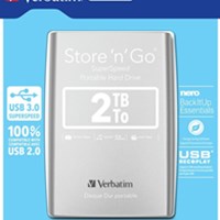 VERBATIM Eksterni disk Store 'n' Go 3.0 2TB, srebrni (53189)