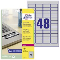AVERY-ZWECKFORM Etikete, srebrne