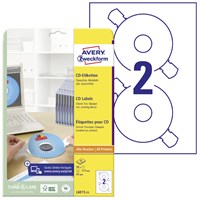 AVERY-ZWECKFORM Etikete za CD s centriranjem