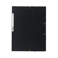 EXACOMPTA Fascikl s klapnama i gumicom A4, crna