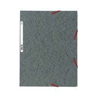 EXACOMPTA Fascikl s klapnama i gumicom A4, tamno sivi