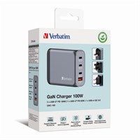 VERBATIM GaN zidni punjač od 100 W s 4 priključka