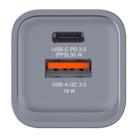 VERBATIM GaN zidni punjač od 35 W s 2 priključka