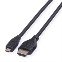 ROLINE HDMI kabel sa mrežom, TIP A (M) - TIP D (M) (micro)