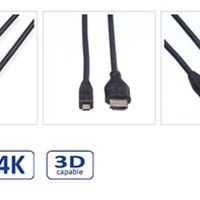 ROLINE HDMI kabel sa mrežom, TIP A (M) - TIP D (M) (micro)