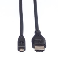 ROLINE HDMI kabel sa mrežom, TIP A (M) - TIP D (M) (micro)