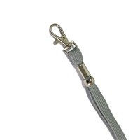 ID trakica s karabinerom siva