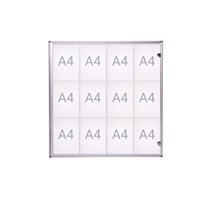 MAUL Indoor oglasni ormarić Extraslim 12xA4; 930x951x31 mm