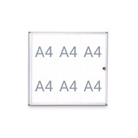 MAUL Indoor oglasni ormarić Extraslim 6xA4; 710x651x31 mm