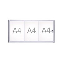 MAUL Indoor oglasni ormarić Extraslim 3xA4; 710x351x31 mm