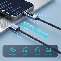 BWOO Kabel USB-A na Lightning, LED