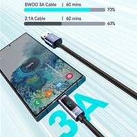 BWOO Kabel USB-A na USB-C, LED