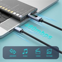 BWOO Kabel USB-C na USB-C, LED