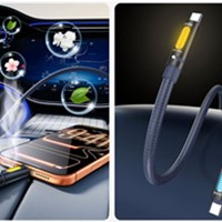 BWOO Kabel USB-C na USB-C s RGB ambijetalnim osvjetljenjem i aromaterapijom