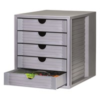 HAN KARMA ECO kutija s ladicama siva