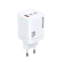 BWOO Kućni brzi 2 x QC USB-A i PD USB-C GaN punjač 65W