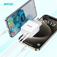 BWOO Kućni brzi QC USB-A i PD USB-C punjač 20W