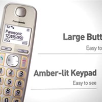 PANASONIC KX-TGE 210 bežični telefon