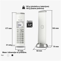 PANASONIC KX-TGK 210 bežični telefon