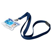 DURABLE LANYARD SOFT tekstilni lančić ponoćno plava 10 komada