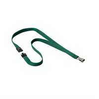 DURABLE LANYARD SOFT tekstilni lančić tamnozelena, 10 komada