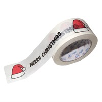 2bSOLVENT Ljepljive trake papirnate 50mm/50m, Božićni motiv, papirnata