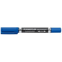 STAEDTLER LUMOCOLOR DUO permanent flom. 0.6/1.5, plavi