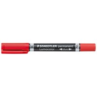 STAEDTLER LUMOCOLOR DUO permanent flom. 0.6/1.5, crveni