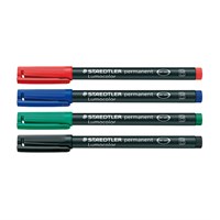 STAEDTLER LUMOCOLOR  permanent flomaster B (1.0-2.5), komplet 4 boje